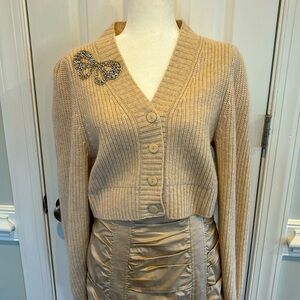 LOVESHACKFANCY Women's Larsa Crop Cardigan